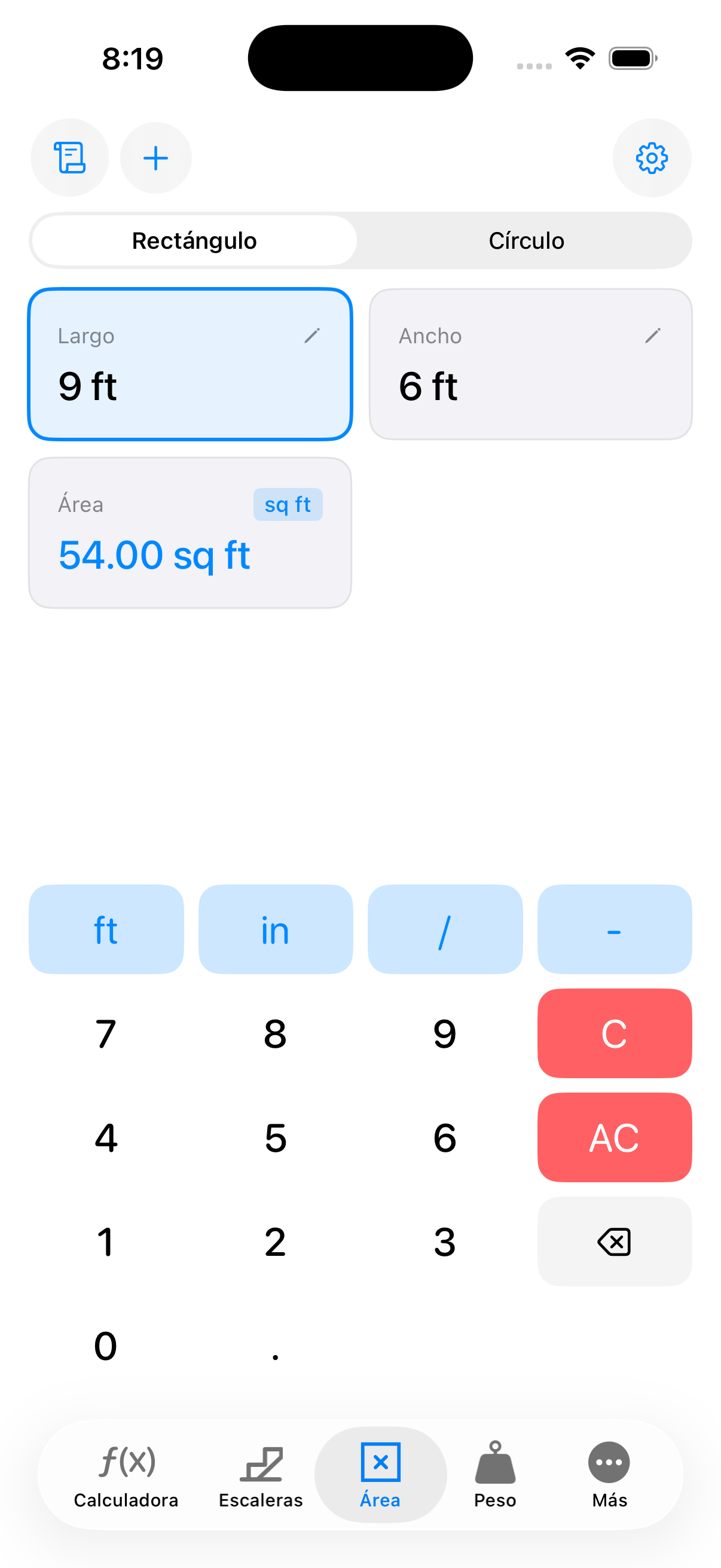 CutOnce area and volume calculator