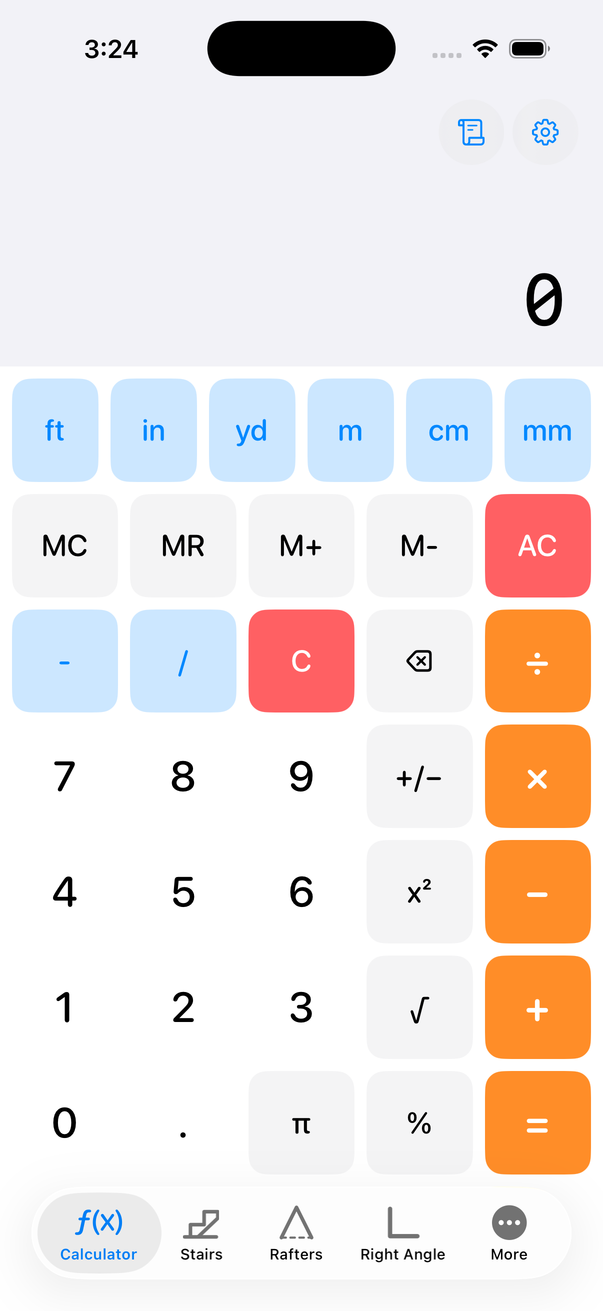CutOnce construction calculator app