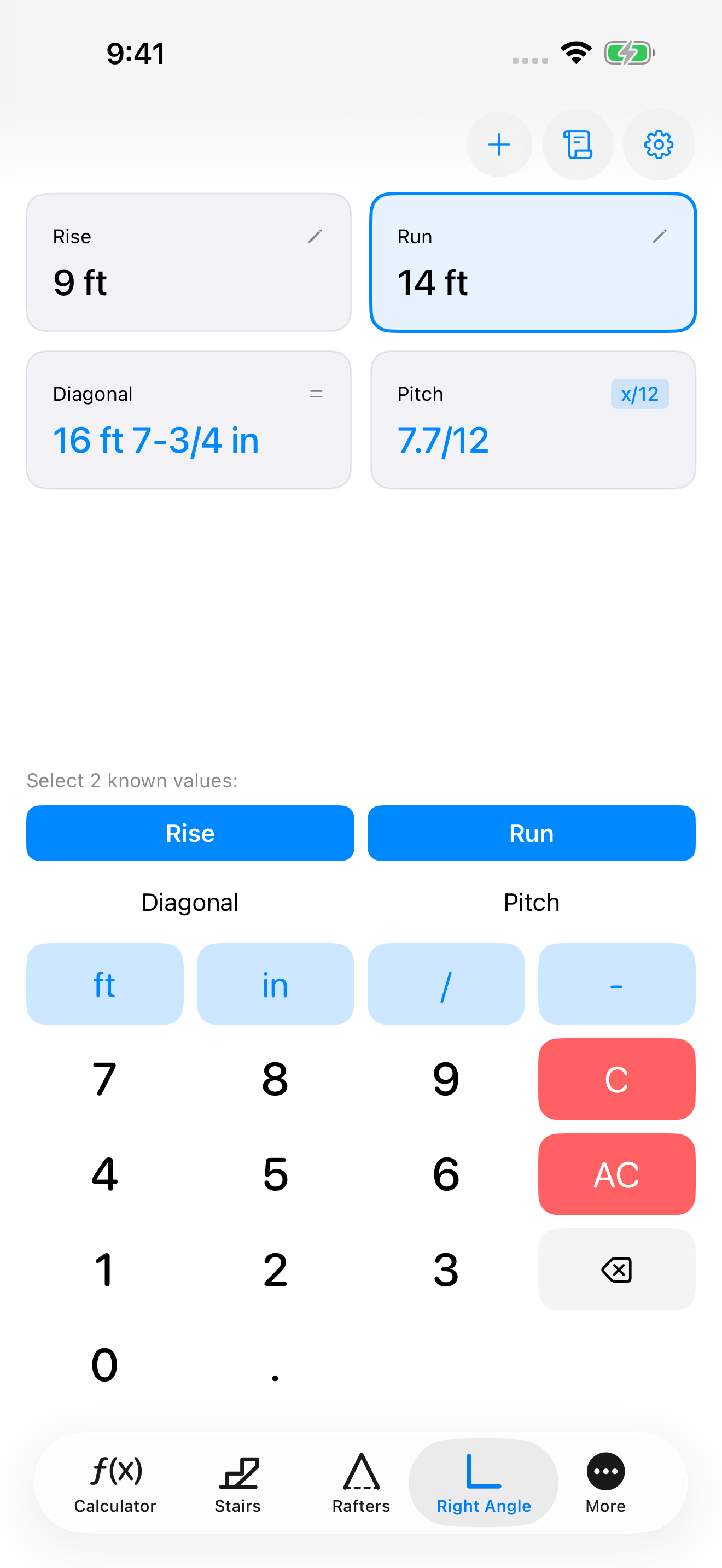 CutOnce right angle calculator
